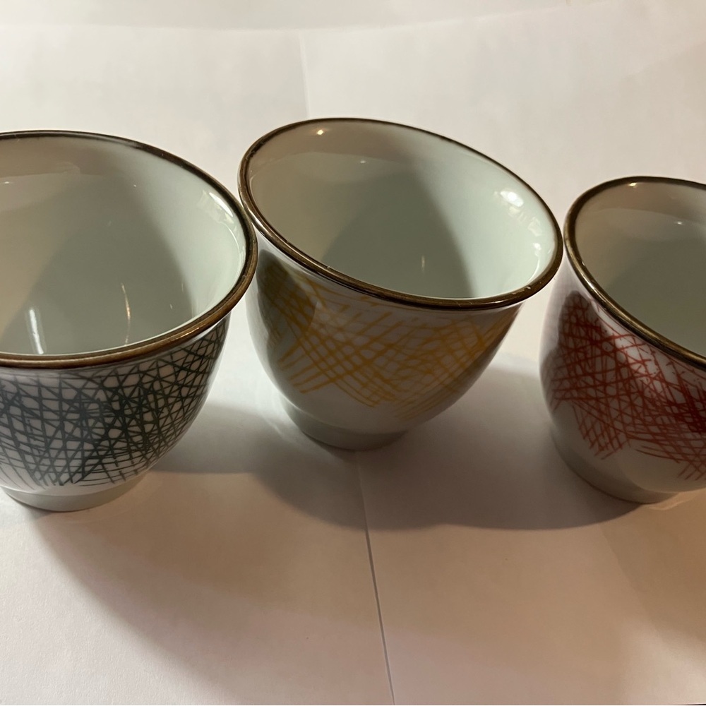 Set of Three Tea Cups